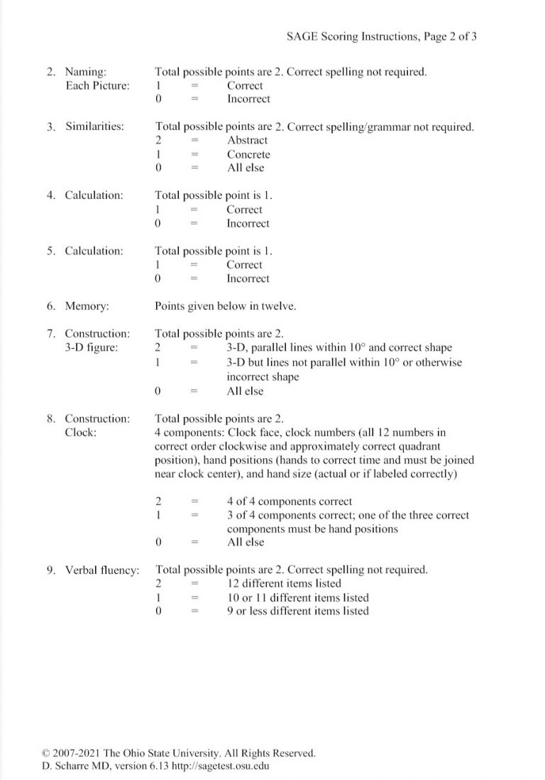 This entry was posted in Self-Administered Gerocognitive Exam (SAGE ...
